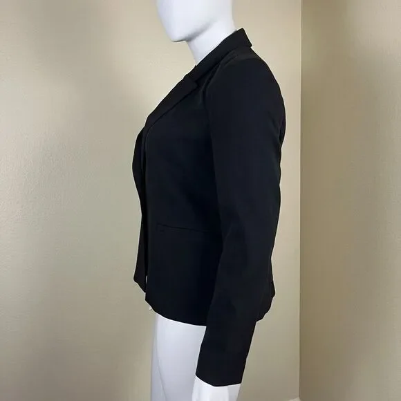 Boston Proper Women's Size 18 Jet Black Beyond Travel Classic Boyfriend Blazer - Picture 13 of 14